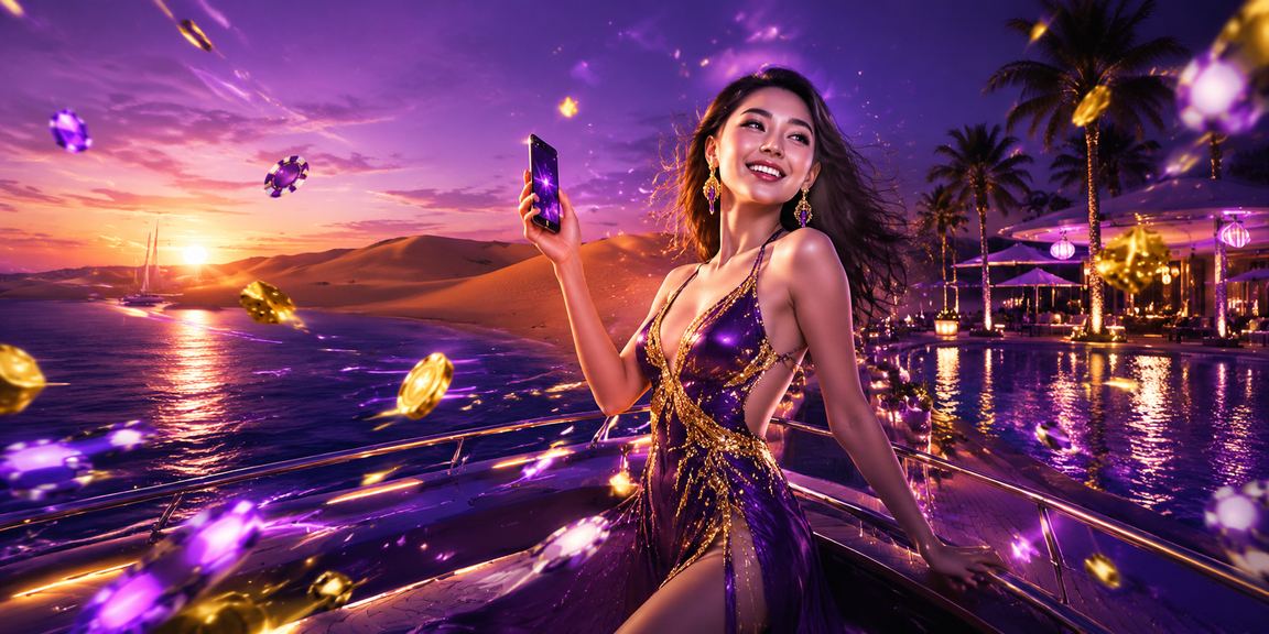 Không gian Mũi Né với người dùng xem casino mobile dưới ánh đèn neon